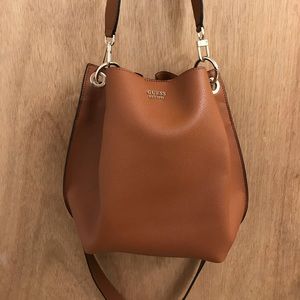 Guess Cognac Hobo Handbag